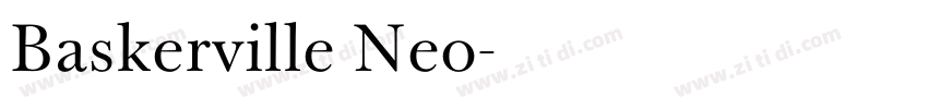 Baskerville Neo字体转换